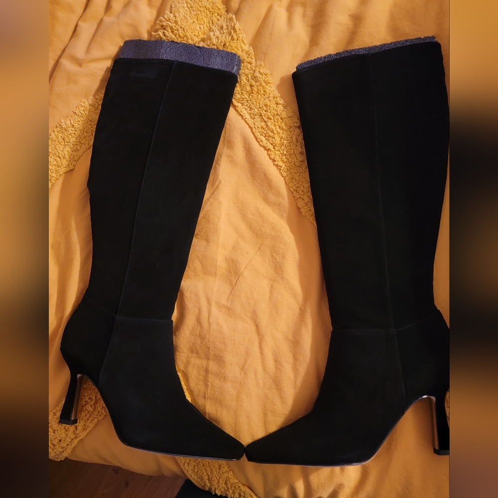 Sam Edelman Black Suede Boots